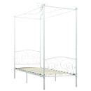 sengestel til himmelseng 90 x 200 cm metal hvid