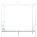 sengestel til himmelseng 100 x 200 cm metal hvid