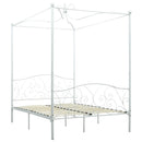 sengestel til himmelseng 120 x 200 cm metal hvid