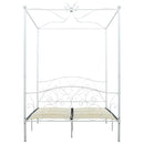 sengestel til himmelseng 120 x 200 cm metal hvid