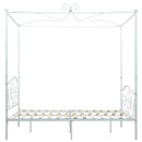 sengestel til himmelseng 120 x 200 cm metal hvid
