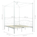 sengestel til himmelseng 120 x 200 cm metal hvid