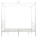 sengestel til himmelseng 140 x 200 cm metal hvid