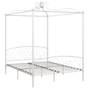sengestel til himmelseng 160 x 200 cm metal hvid