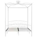 sengestel til himmelseng 160 x 200 cm metal hvid
