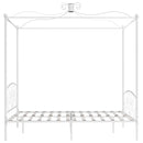 sengestel til himmelseng 160 x 200 cm metal hvid