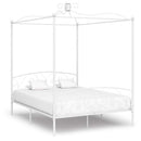 sengestel til himmelseng 180 x 200 cm metal hvid