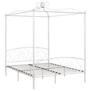 sengestel til himmelseng 180 x 200 cm metal hvid