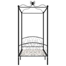 sengestel til himmelseng 90 x 200 cm metal sort