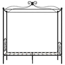 sengestel til himmelseng 90 x 200 cm metal sort