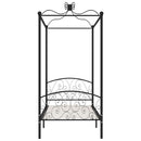 sengestel til himmelseng 100 x 200 cm metal sort