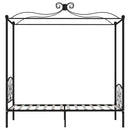 sengestel til himmelseng 100 x 200 cm metal sort