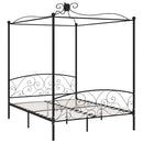 sengestel til himmelseng 180 x 200 cm metal sort