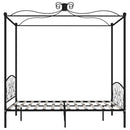 sengestel til himmelseng 180 x 200 cm metal sort