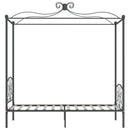sengestel til himmelseng 90 x 200 cm metal grå