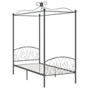 sengestel til himmelseng 100 x 200 cm metal grå