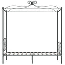 sengestel til himmelseng 100 x 200 cm metal grå