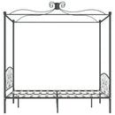 sengestel til himmelseng 120 x 200 cm metal grå
