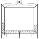 sengestel til himmelseng 140 x 200 cm metal grå
