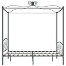 sengestel til himmelseng 160 x 200 cm metal grå