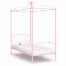 sengestel til himmelseng 90 x 200 cm metal pink