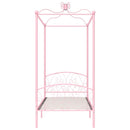 sengestel til himmelseng 90 x 200 cm metal pink