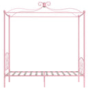 sengestel til himmelseng 90 x 200 cm metal pink