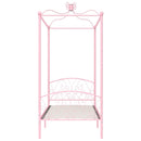 sengestel til himmelseng 100 x 200 cm metal pink