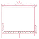 sengestel til himmelseng 100 x 200 cm metal pink