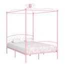sengestel til himmelseng 120 x 200 cm metal pink