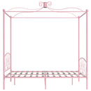 sengestel til himmelseng 120 x 200 cm metal pink