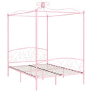 sengestel til himmelseng 140 x 200 cm metal pink