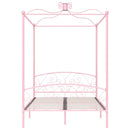 sengestel til himmelseng 140 x 200 cm metal pink