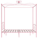 sengestel til himmelseng 140 x 200 cm metal pink