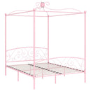 sengestel til himmelseng 160 x 200 cm metal pink