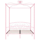 sengestel til himmelseng 160 x 200 cm metal pink