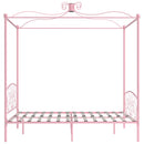 sengestel til himmelseng 160 x 200 cm metal pink