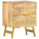 sengebord 40x30x50 cm massivt mangotræ