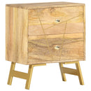sengebord 40x30x50 cm massivt mangotræ