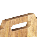 væghængt magasinholder 33x10x67 cm massivt ru mangotræ