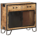 skænk 80x31x71 cm massivt ru mangotræ