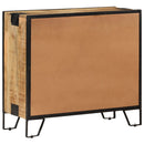 skænk 80x31x71 cm massivt ru mangotræ