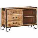 skænk 100x31x60 cm massivt ru mangotræ