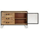 skænk 100x31x60 cm massivt ru mangotræ