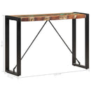 konsolbord 110x35x76 cm massivt genbrugstræ