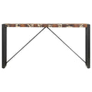 konsolbord 150 x 35 x 76 cm massivt genbrugstræ