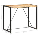 barbord 140 x 70 x 110 cm massivt mangotræ