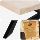 spisebord 180 x 90 x 76 cm massivt afbleget mangotræ