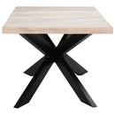 spisebord 180 x 90 x 76 cm massivt afbleget mangotræ
