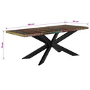 spisebord 180 x 90 x 76 cm massivt genbrugstræ